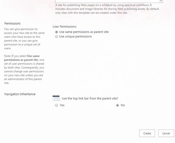 Navigation Inheritanc